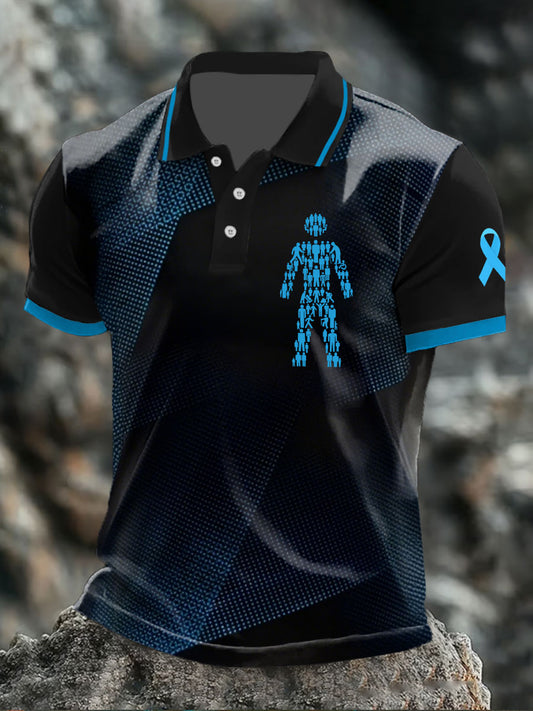 Men's prostate cancer casual tops