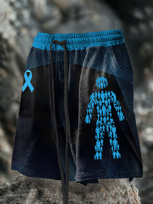 Men's Prostate Cancer Casual Shorts