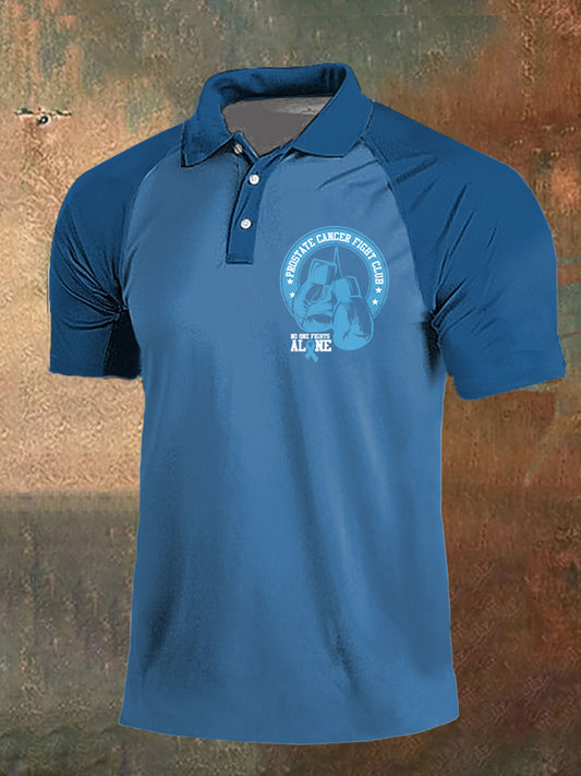 Men's Prostate Cancer Awareness Print Casual Top