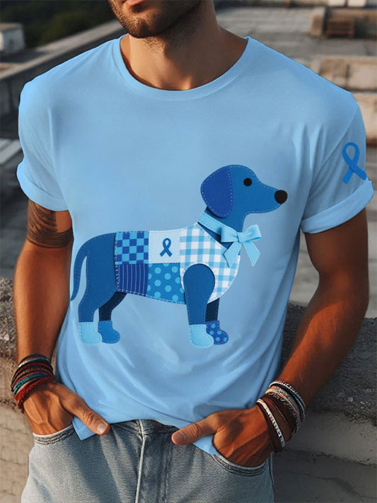 Men's Prostate Cancer Dachshund T-Shirts