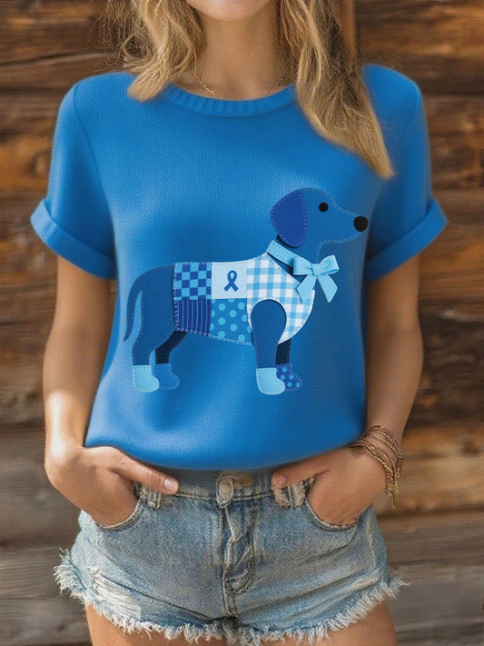 Women's Prostate Cancer Dachshund T-Shirts