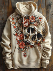 Men's Halloween Skeletons Oversized Drop-Shoulder Hoodie