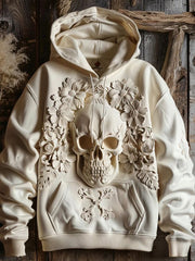 Men's Halloween Skeletons Oversized Drop-Shoulder Hoodie