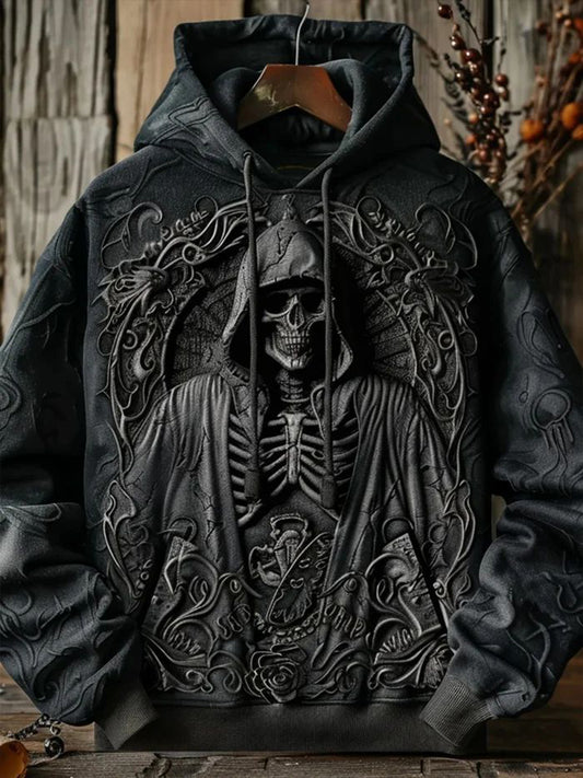 Men's Halloween Ghosts Oversized Drop-Shoulder Hoodie