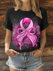 Women's Breast Cancer Pink Ribbon Tops