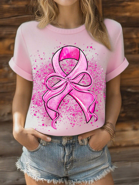 Women's Breast Cancer Pink Ribbon Tops