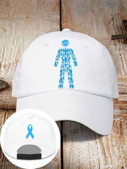 prostate cancer male body figure neutral hats
