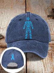 prostate cancer male body figure neutral hats