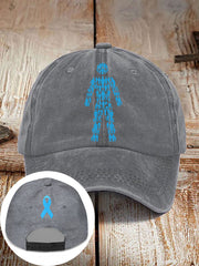 prostate cancer male body figure neutral hats