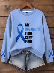 Women's Prostate Cancer Awareness Family Sweatshirt