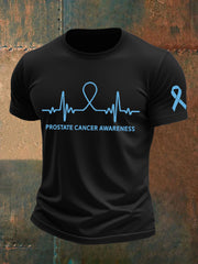 Men's Prostate Cancer Awareness Print T-Shirt