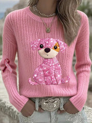 Women's Breast Cancer Awareness Pink Ribbon Long Sleeve T-shirt