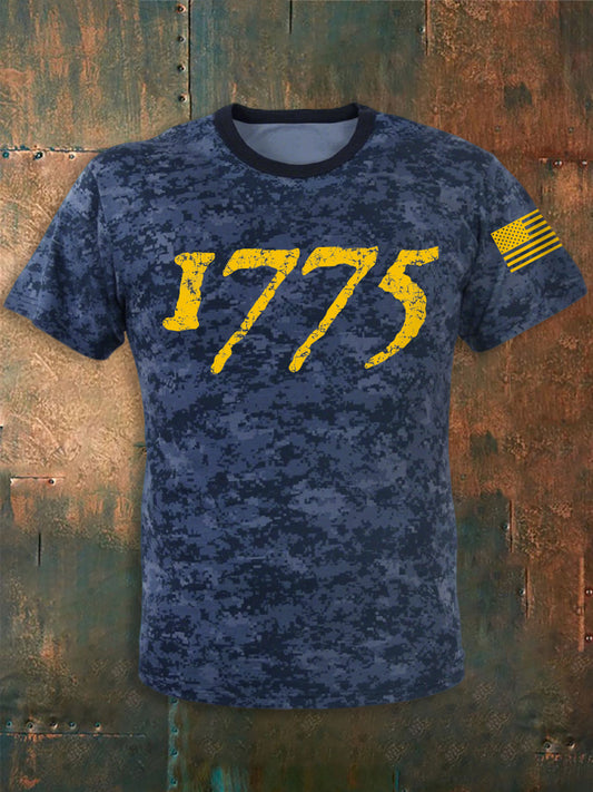 Men's Navy 250th Anniversary Since 1775 Print T-shirt