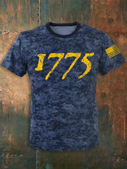 Men's Navy 250th Anniversary Since 1775 Print T-shirt