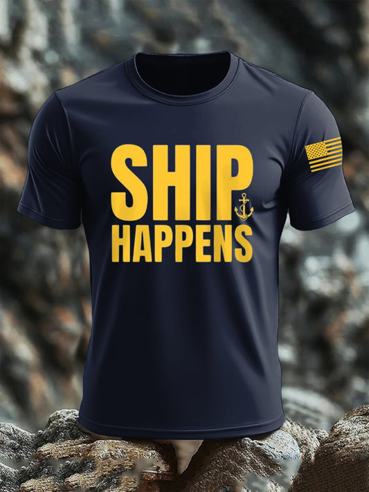 Men's Navy 250th Anniversary Crew Neck T-shirt