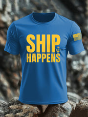 Men's Navy 250th Anniversary Crew Neck T-shirt
