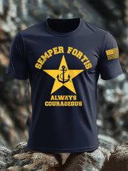 Men's Navy 250th Anniversary Crew Neck T-shirt