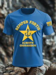 Men's Navy 250th Anniversary Crew Neck T-shirt