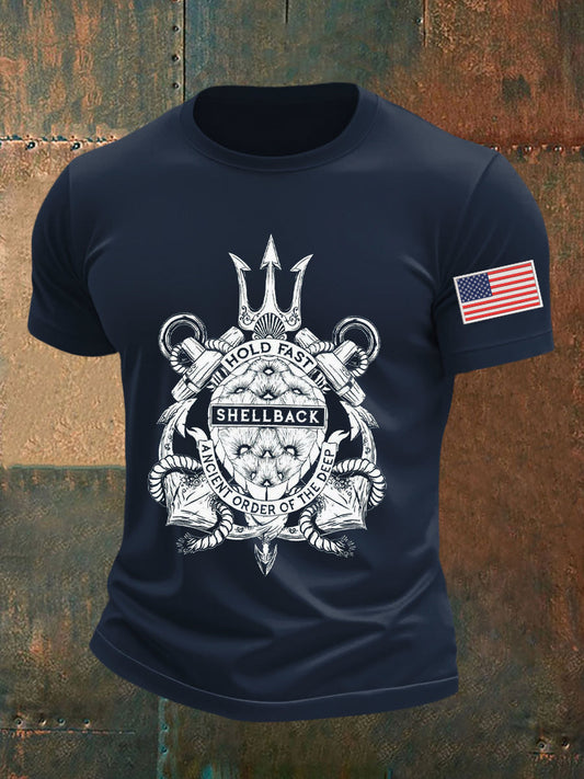 Men's Navy 250th Anniversary Printed T-shirt
