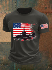 Men's Navy 250th Anniversary Printed T-shirt