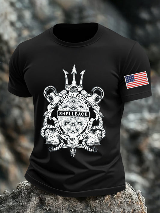 Men's Navy 250th Anniversary Printed T-shirt