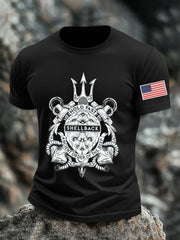 Men's Navy 250th Anniversary Printed T-shirt