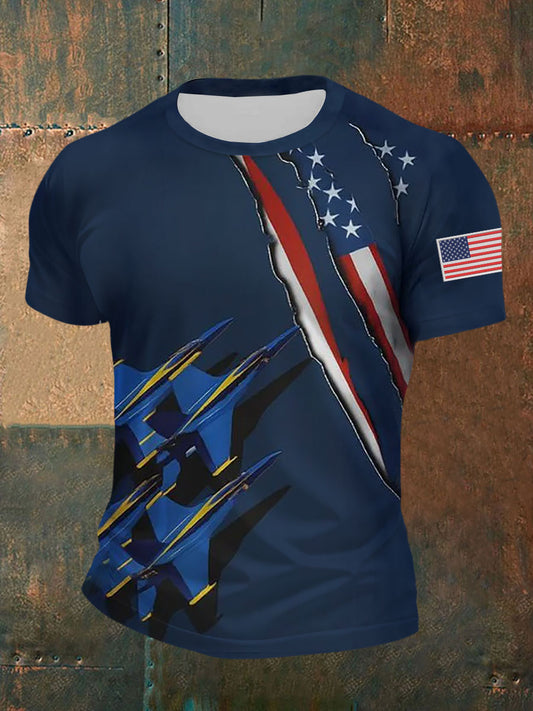 Men's Navy 250th Anniversary Printed T-shirt
