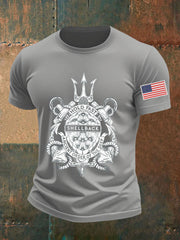 Men's Navy 250th Anniversary Printed T-shirt