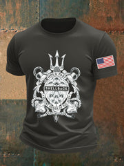 Men's Navy 250th Anniversary Printed T-shirt