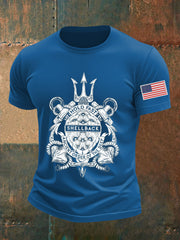 Men's Navy 250th Anniversary Printed T-shirt