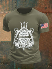 Men's Navy 250th Anniversary Printed T-shirt
