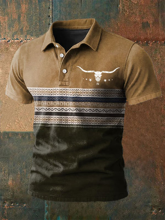 Men's Western-style Printed Casual Shirt