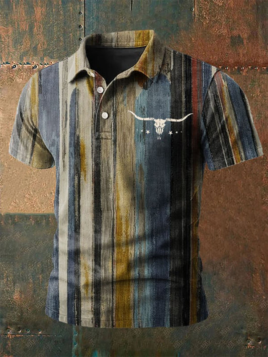 Men's Western-style Printed Casual Shirt