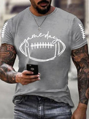 Men's Football Fans Lovers Gameday Casual Tee