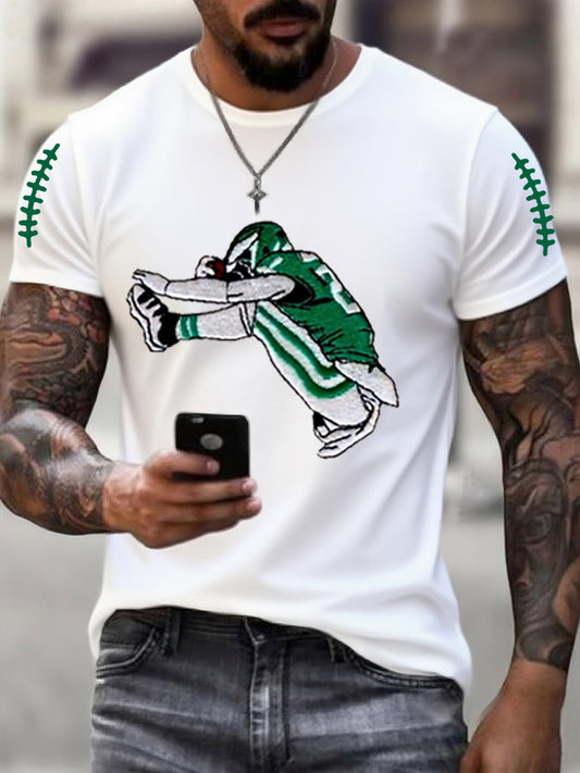 Men's Football Fans Lovers Gameday Casual Tee