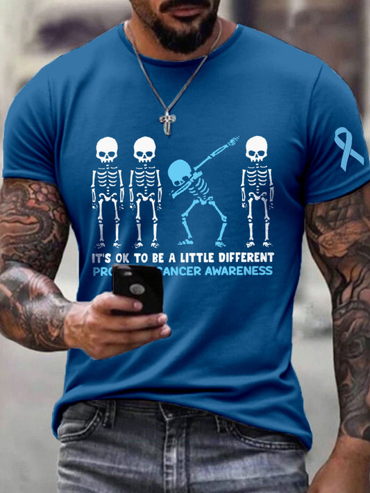 Men's Prostate Cancer Awareness Print T-Shirt