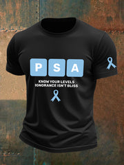 Men's Prostate Cancer Awareness Print T-Shirt