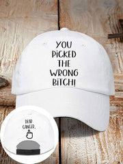 Dear cancer, you picked the wrong bitch neutral hats