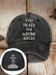 Dear cancer, you picked the wrong bitch neutral hats