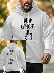 Men's Dear cancer, you picked the wrong bitch sweatshirts