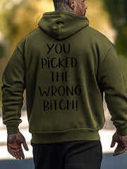 Men's Dear cancer, you picked the wrong bitch sweatshirts