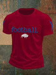 Men's Buffalo Football Lover Printed T-shirt