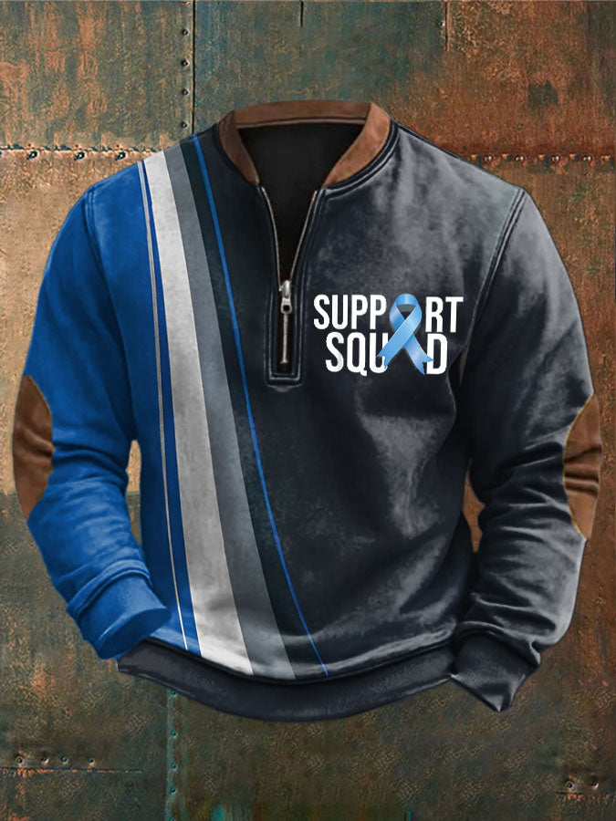 Men's prostate cancer support squad sweatshirts