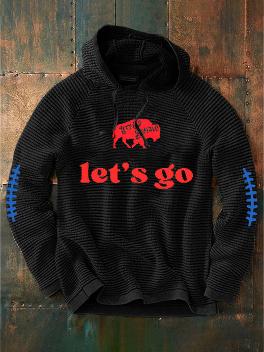 Men's Go Buffalo Football Fans Lovers Gameday Casual Sweatshirt