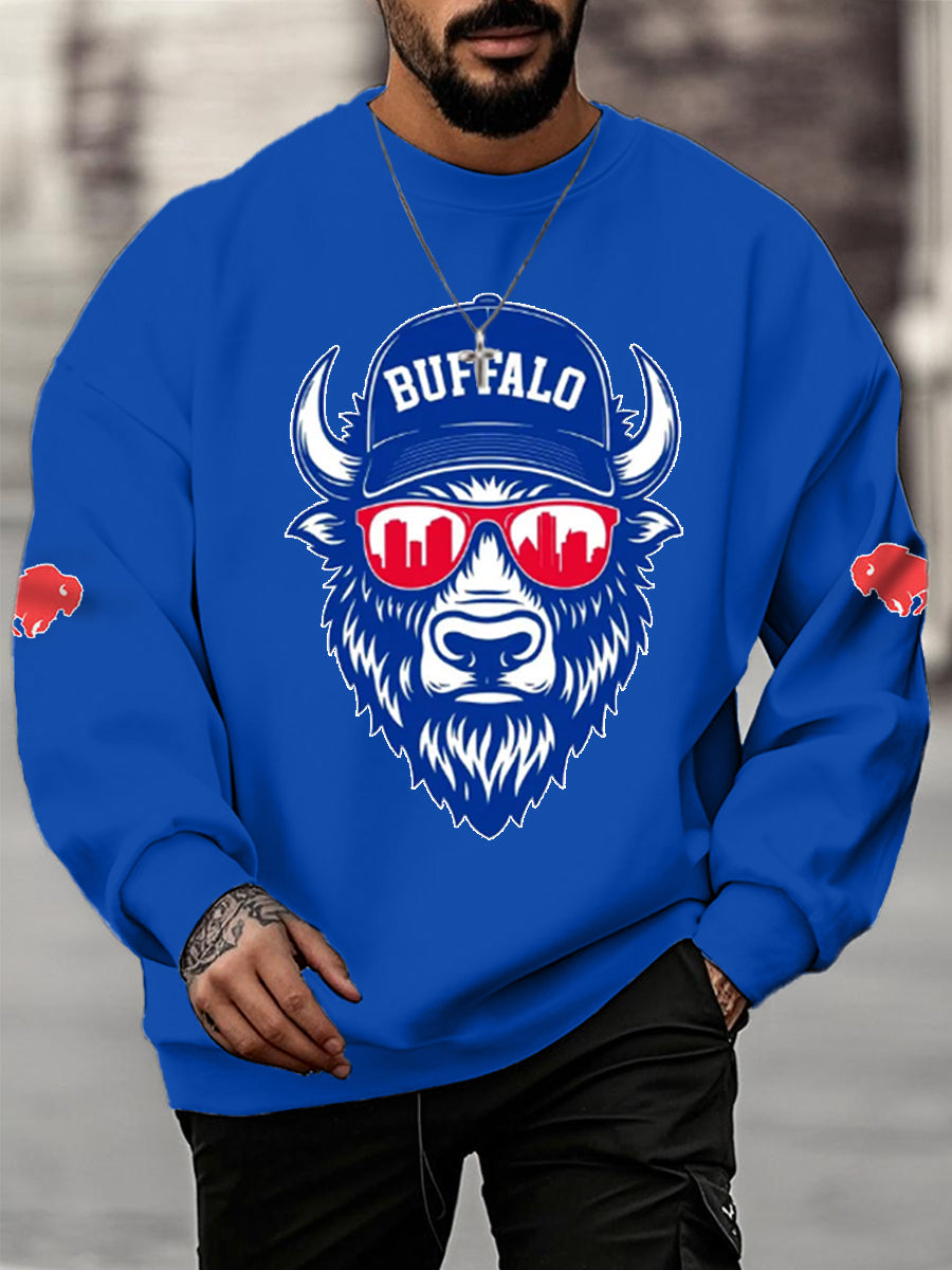 Men's Football Fans Lovers Gameday Casual  Sweatshirt