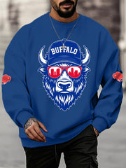 Men's Football Fans Lovers Gameday Casual  Sweatshirt