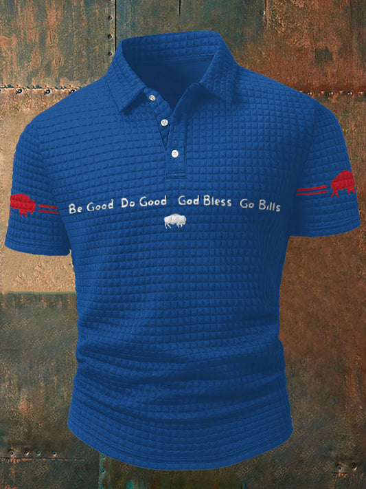 Men's Buffalo Football Lover Printed Casual Tops