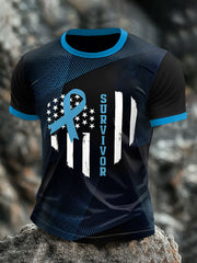 Men's Prostate Cancer Awareness Flag T-Shirts