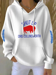 Women's Go Buffalo Football Fans Lovers Gameday Casual Sweatshirt