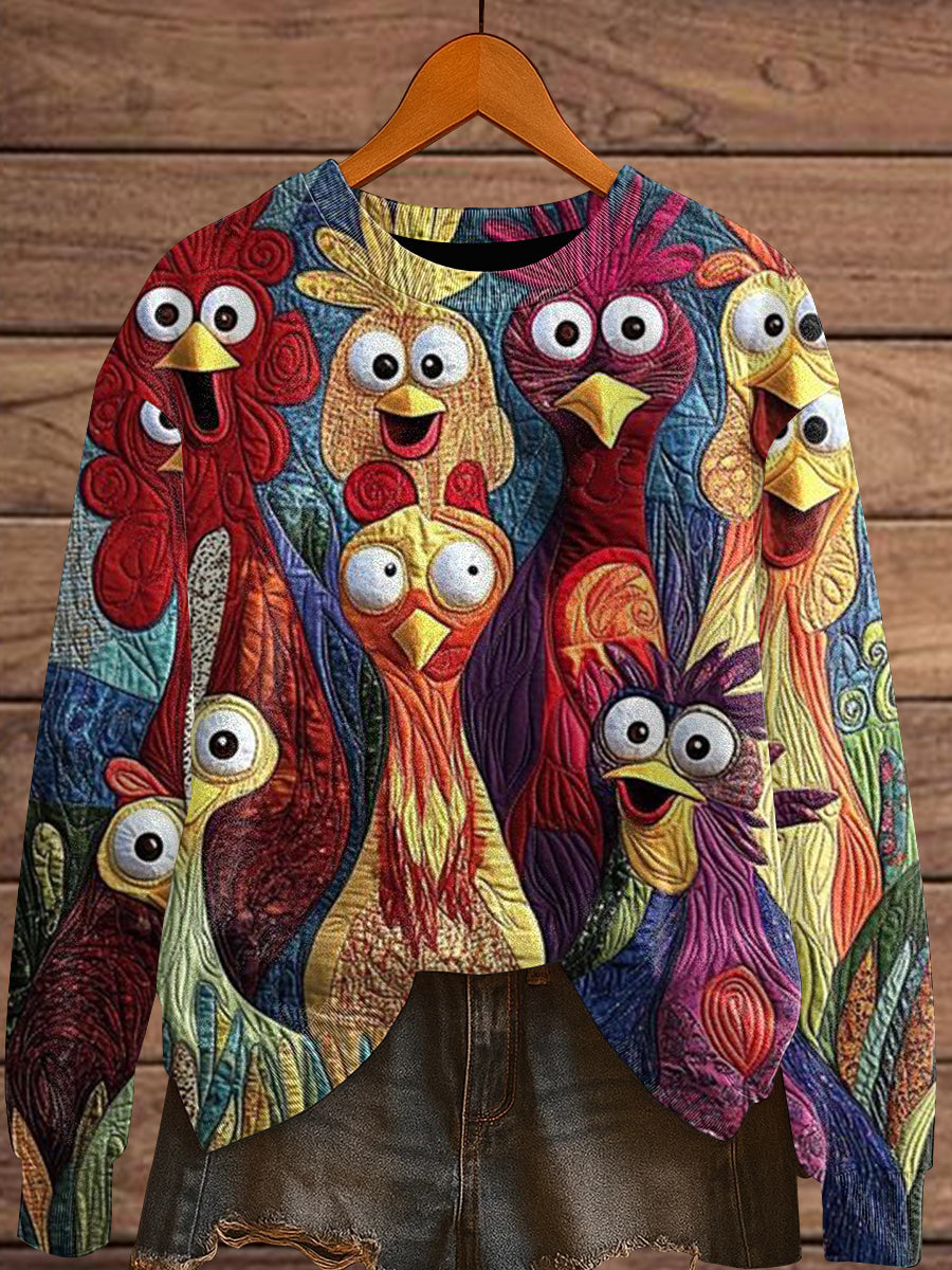 Women's Thanksgiving Turkey Print Sweatshirt